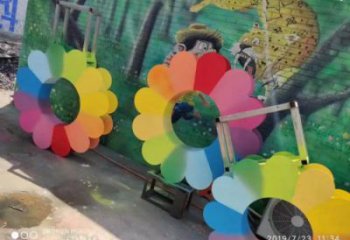 黔江金銀花雕塑廠家，景區(qū)雕塑，城市不銹鋼金銀花雕塑