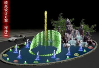 九龍坡旱地漂浮噴泉雕塑，水景藝術噴泉雕塑生產商