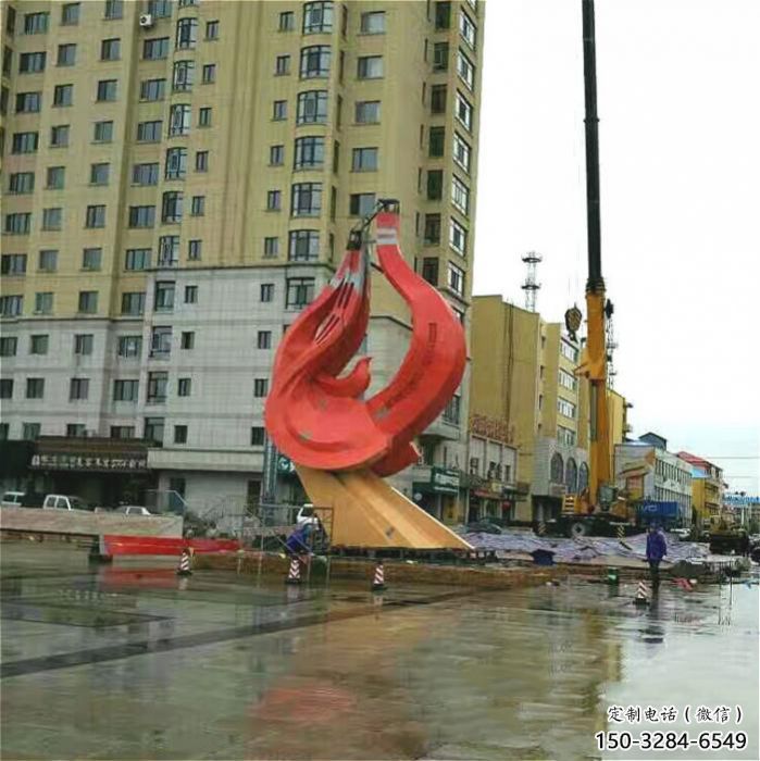 廣場(chǎng)鳥(niǎo)類(lèi)雕塑，動(dòng)物擺件，仿古工藝